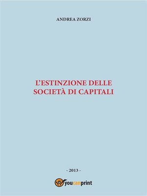 cover image of L'estinzione delle società di capitali